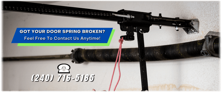 Broken Garage Door Spring Repair Gaithersburg MD (240) 716-5185